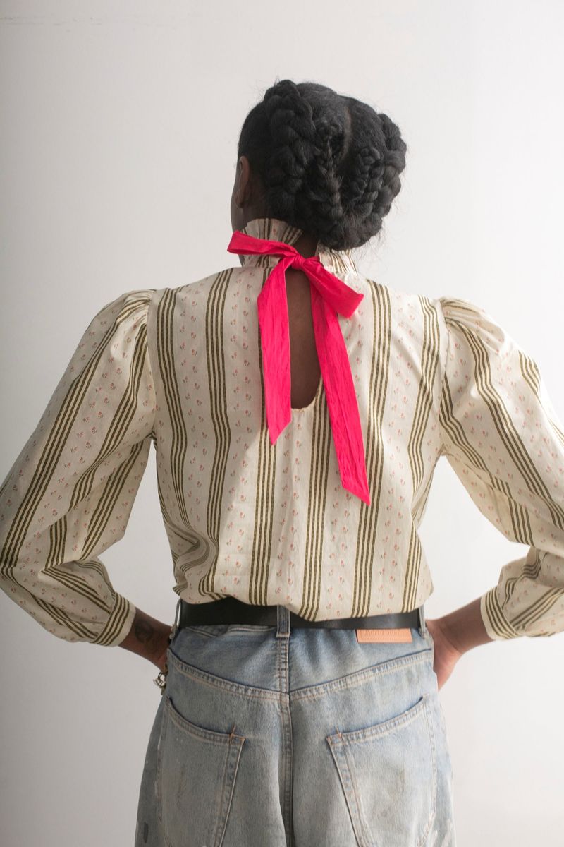 Pintucked Blouse