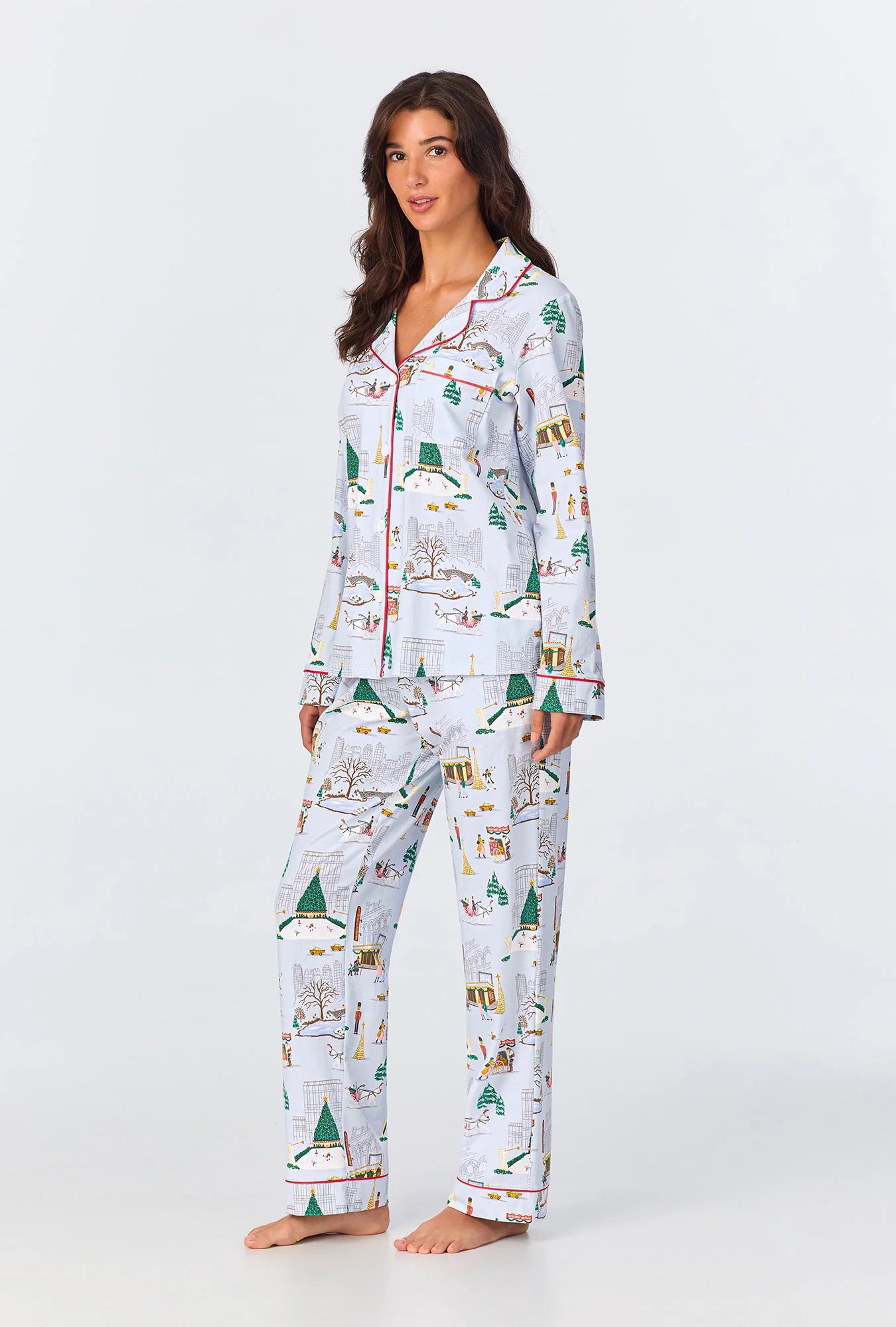 Holiday in the City Long Sleeve PJ Set