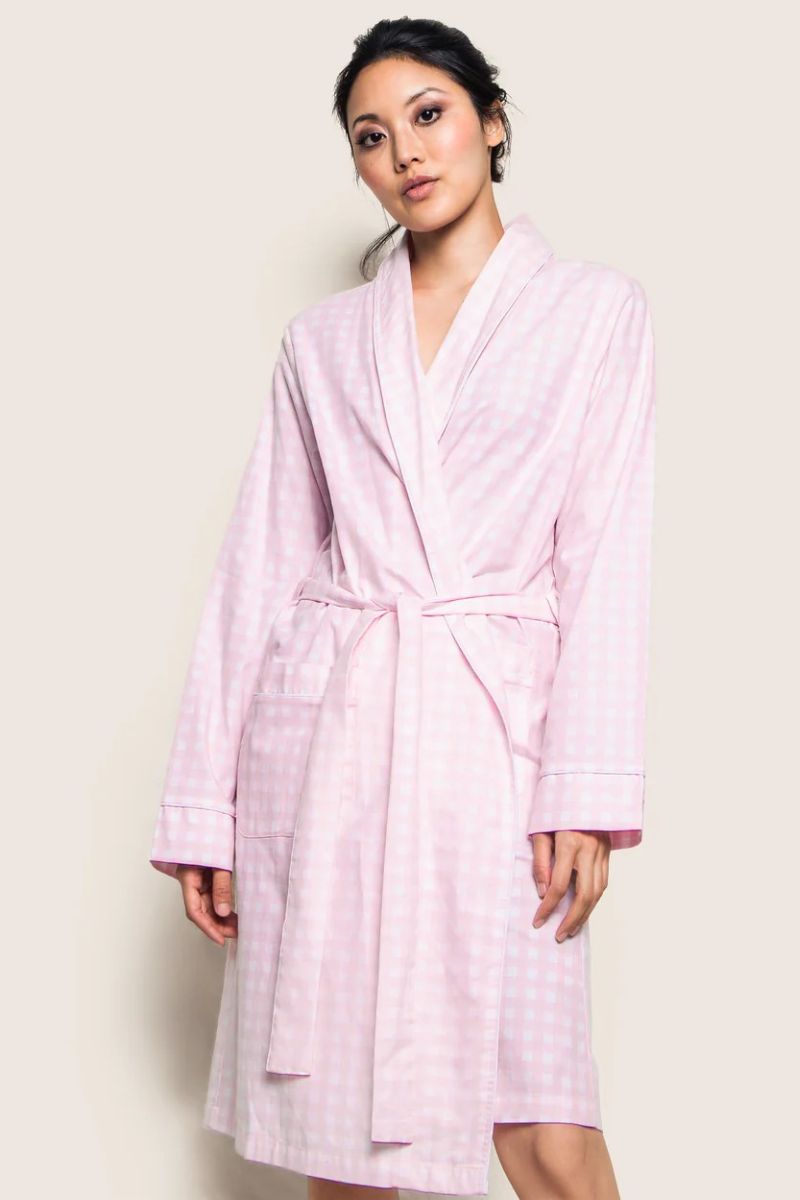 Twill Robe Pink Gingham