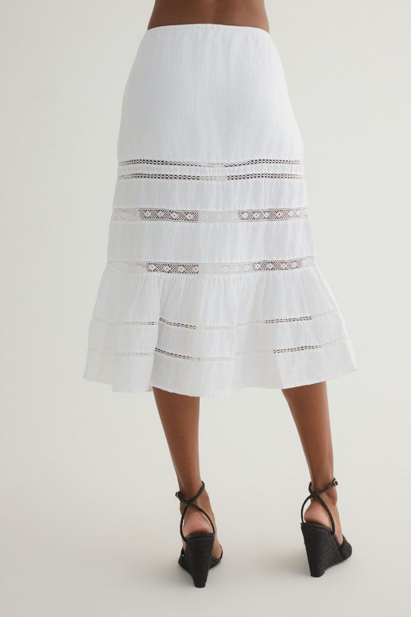 Lace Trim Skirt