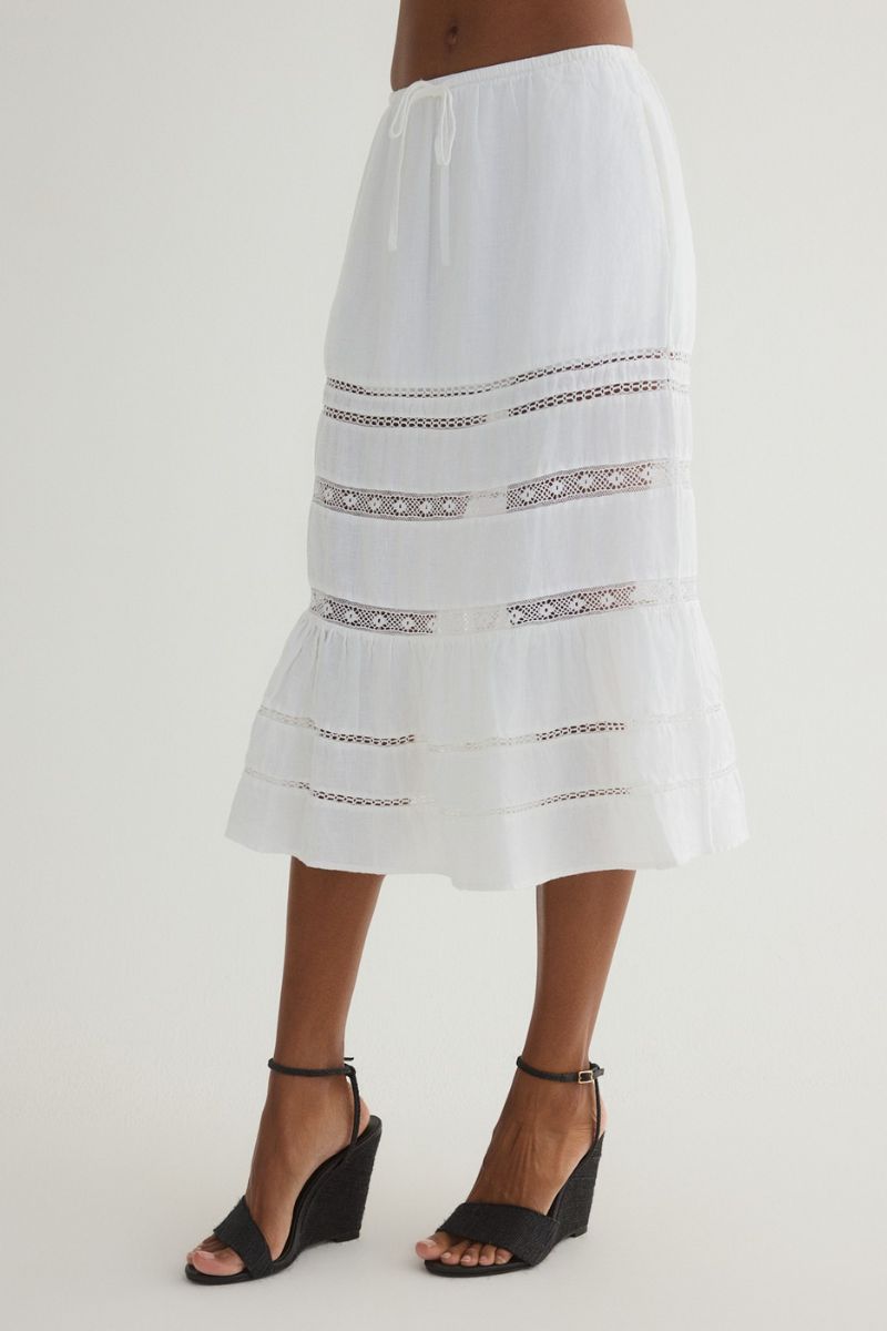 Lace Trim Skirt