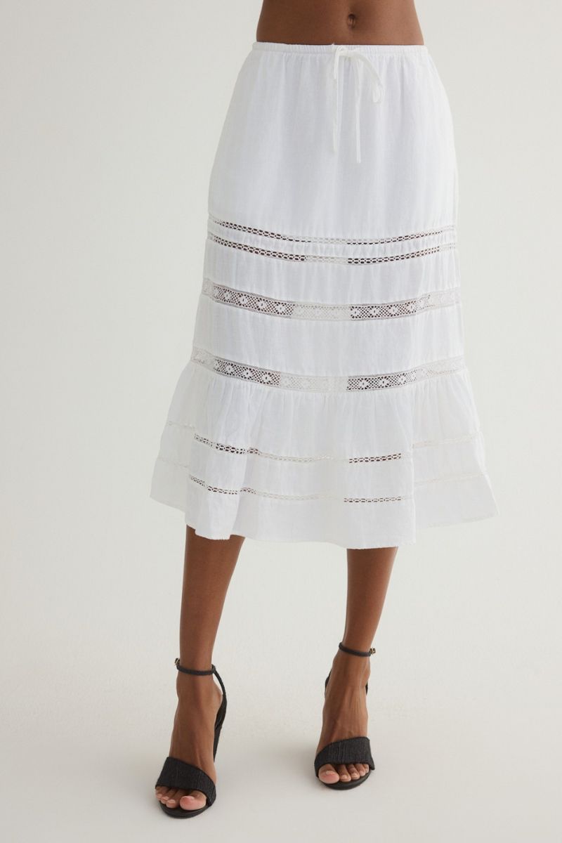 Lace Trim Skirt
