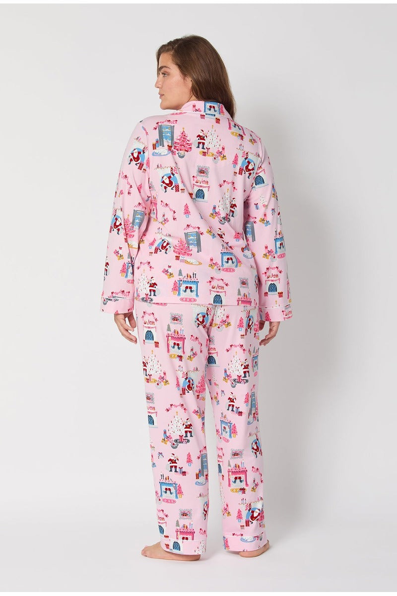 Must Be Santa Long Sleeve Classic Stretch Jersey Pj Set