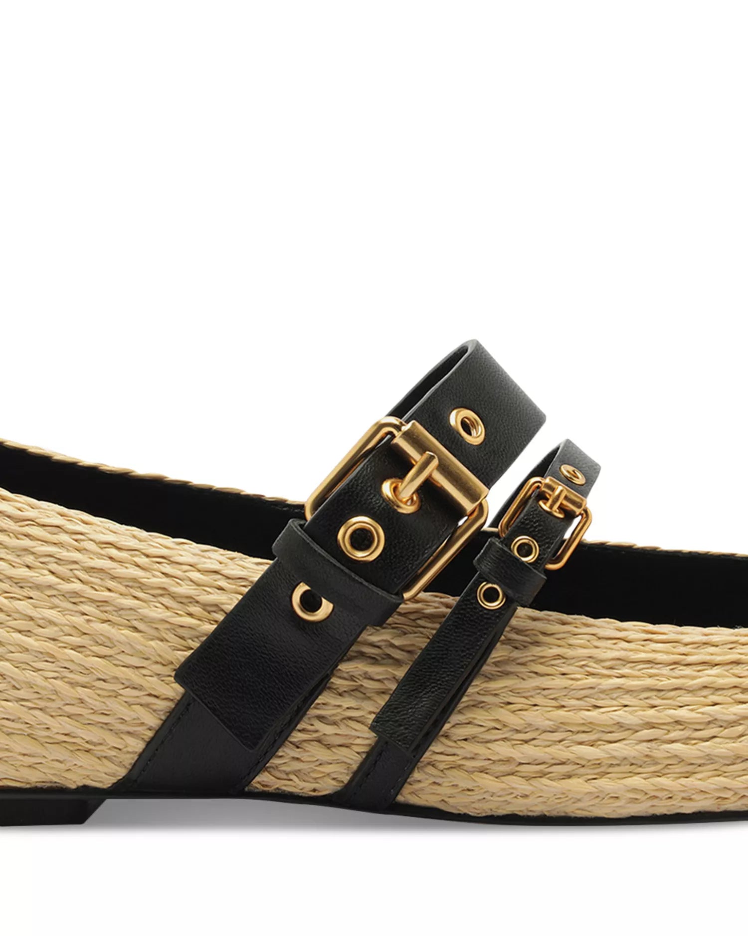 Raffia Flat Ballerina
