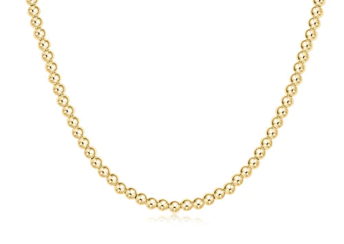 15" Choker Classic Gold 4mm Bead