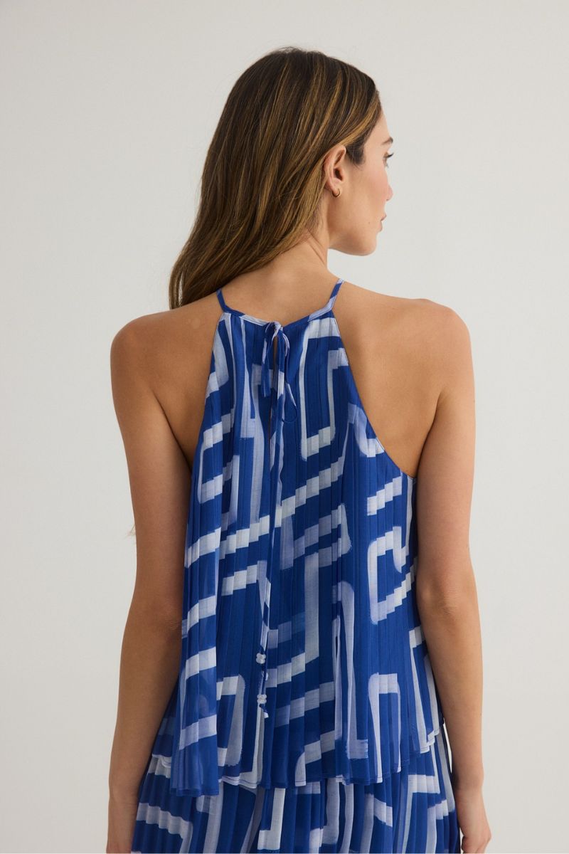Pleated Halter Top