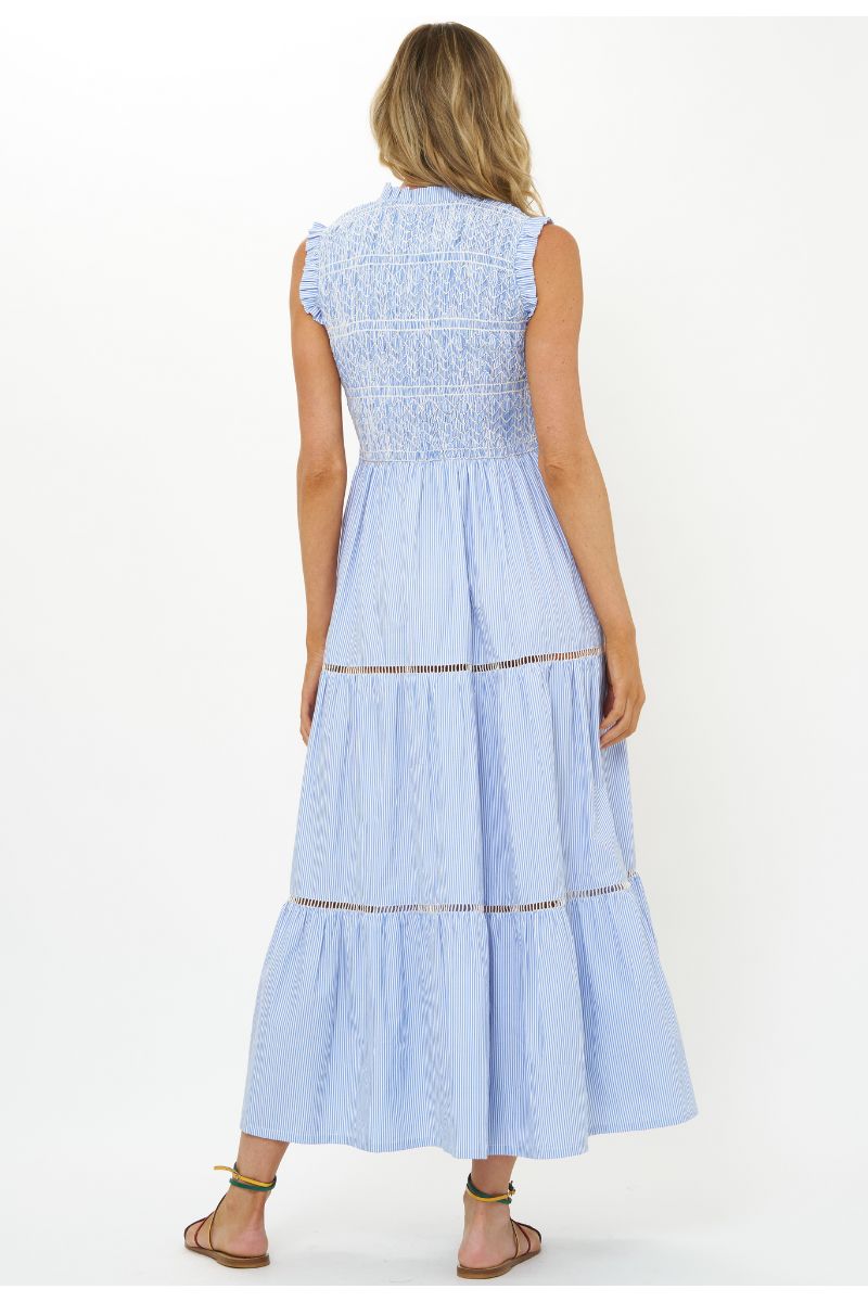 Sleeveless Smocked Maxi Dress