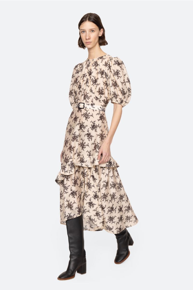 Joan Print Short Sleeve Dress