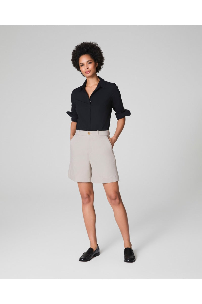Cropped Poplin Shirt