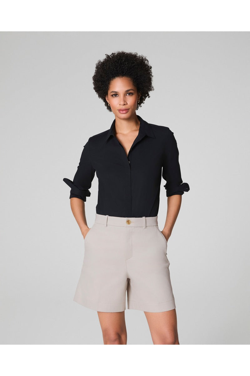 Cropped Poplin Shirt