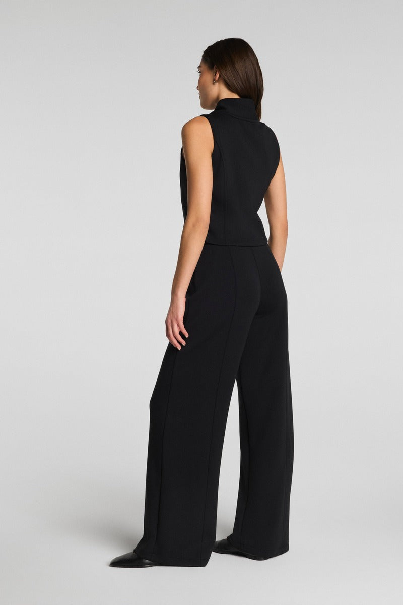 Spanx Airessentials Pintuck Half Zip Jumpsuit