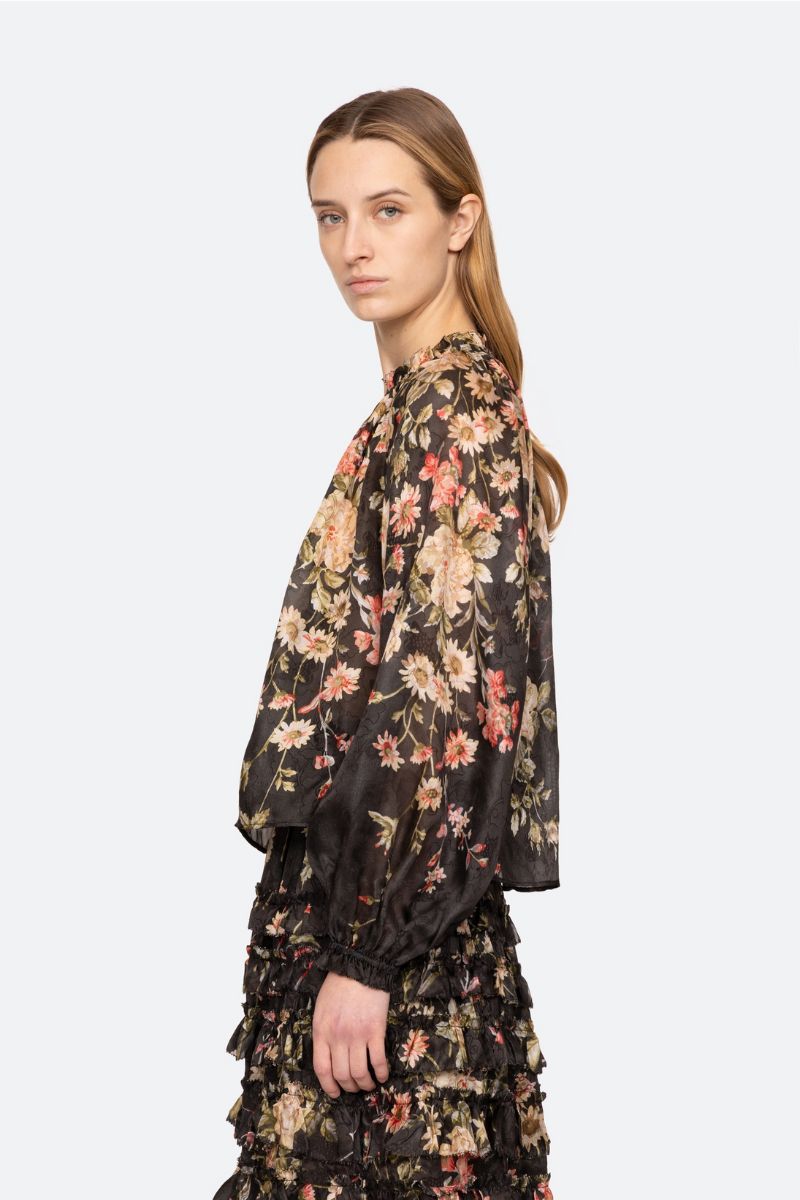 Jolie Print Long Sleeve Top