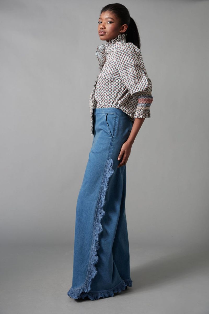 Frilled Button Down