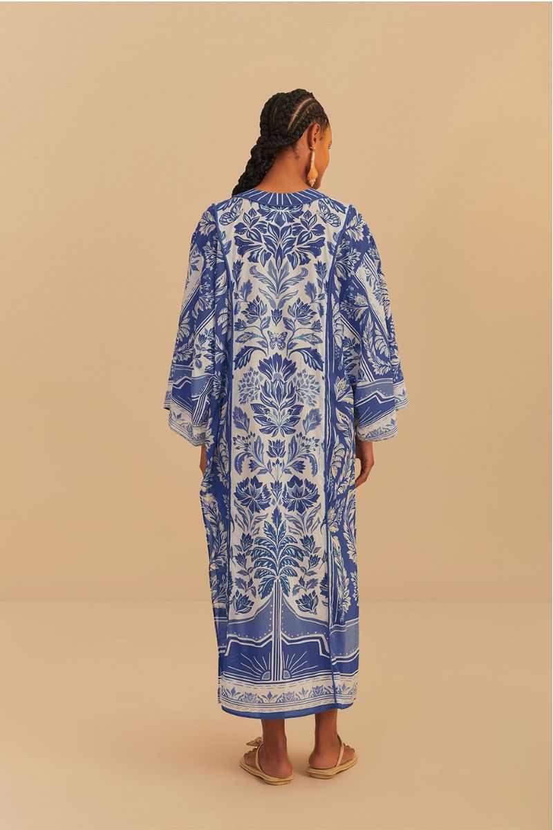 Delicate Tapestry Long Cover Up