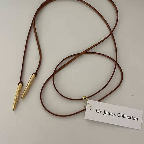 Gold Drop Wrap Necklace