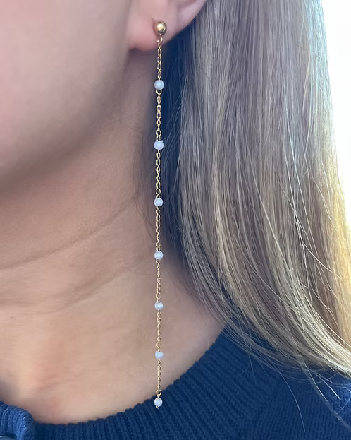 Pearl Drop Duster Earrings