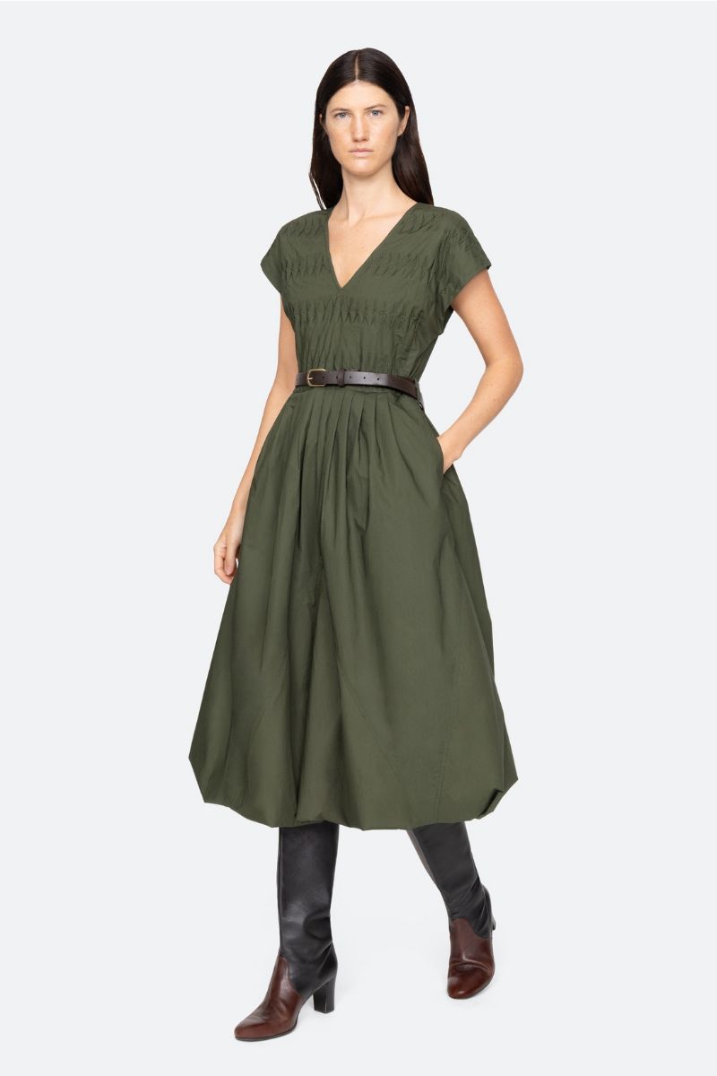 Sullivan Sportswear Belted Bubble Dress