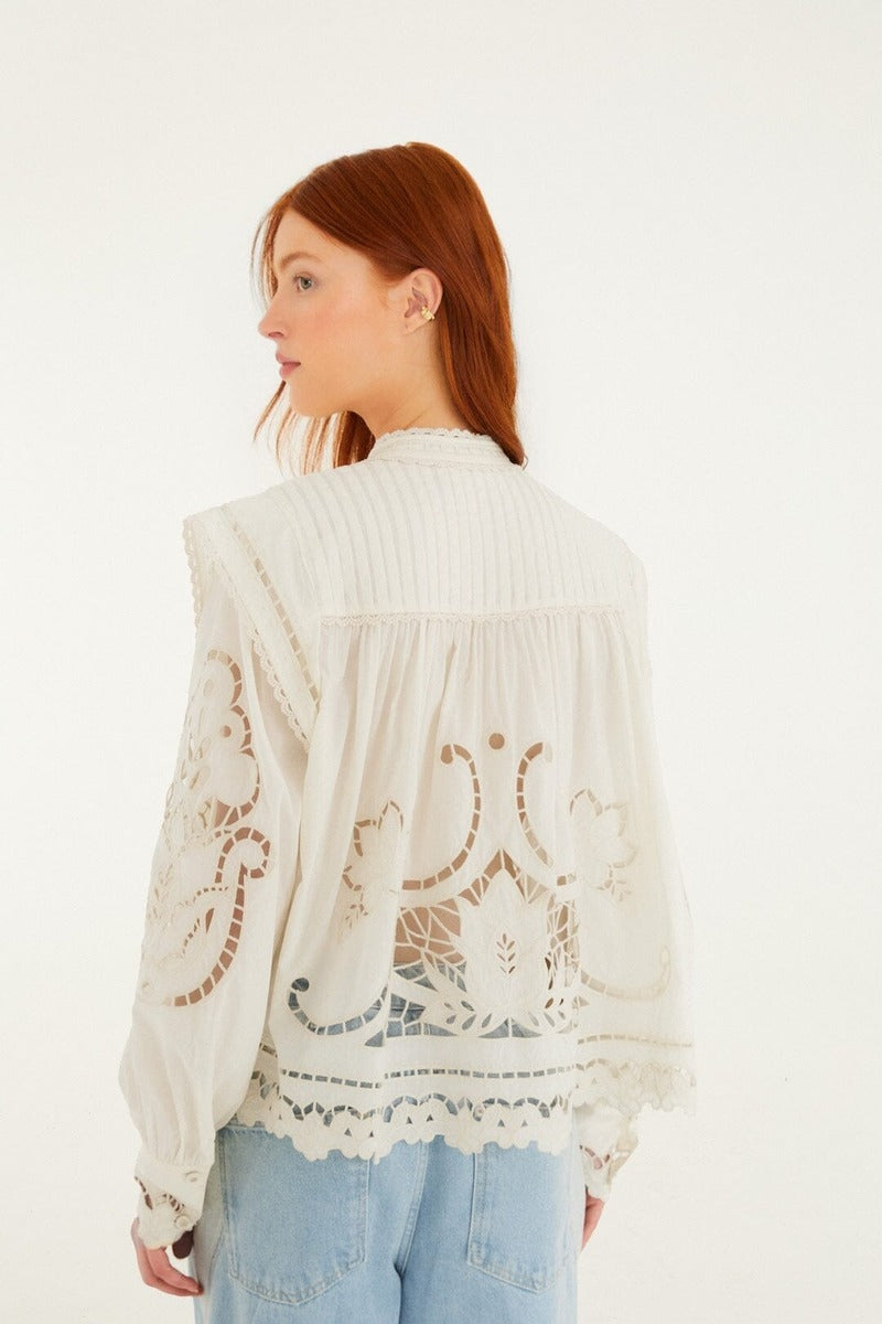 Off White Richilieu Blouse
