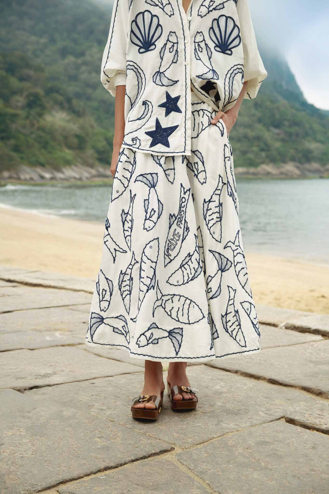 Fresh Fish Midi Skirt