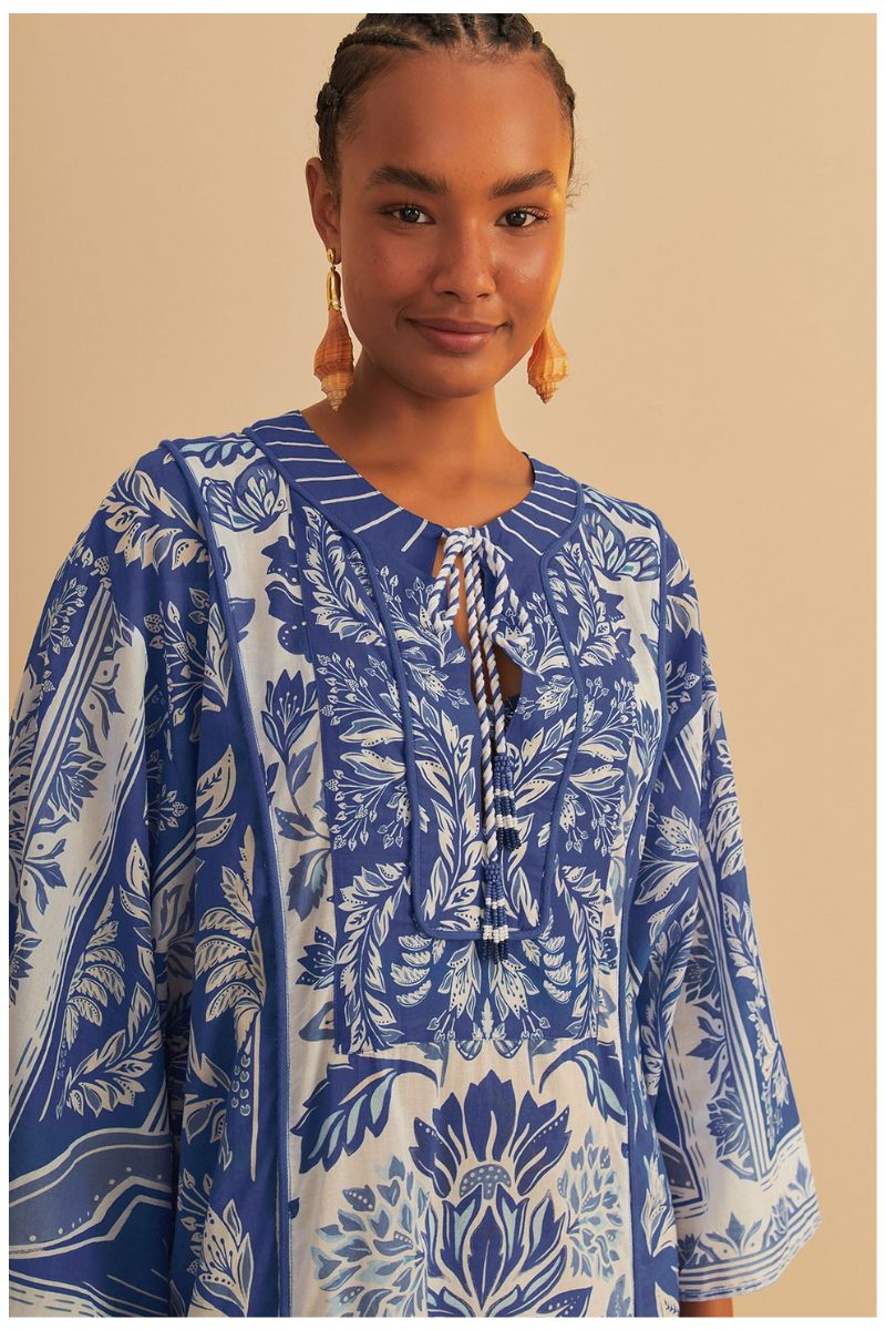 Delicate Tapestry Long Cover Up