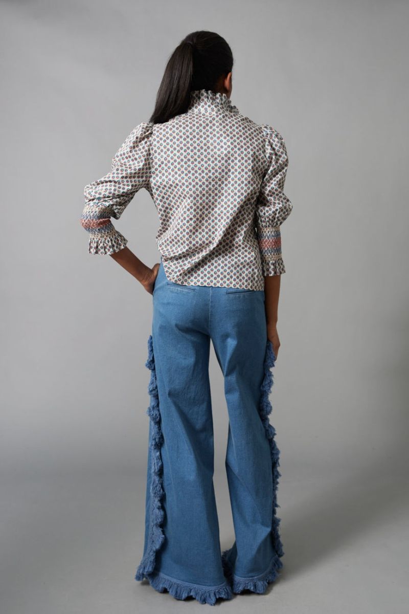 Frilled Button Down