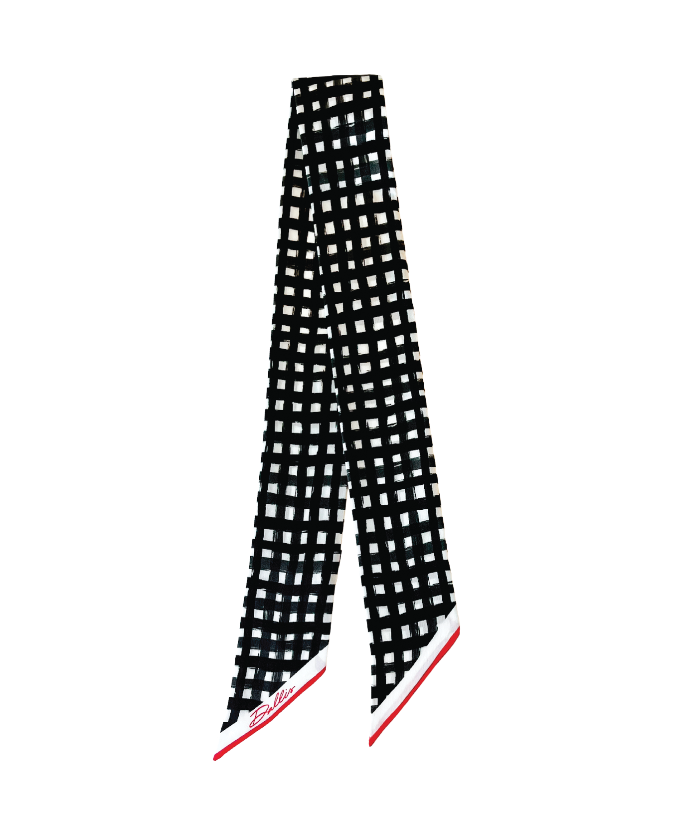 Tailgate Check Twilly in Black & Red