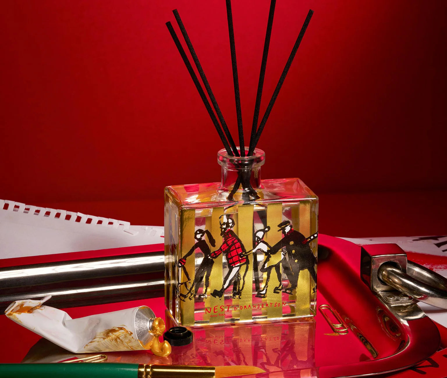NEST NEW YORK x Drawbertson Holiday Reed Diffuser