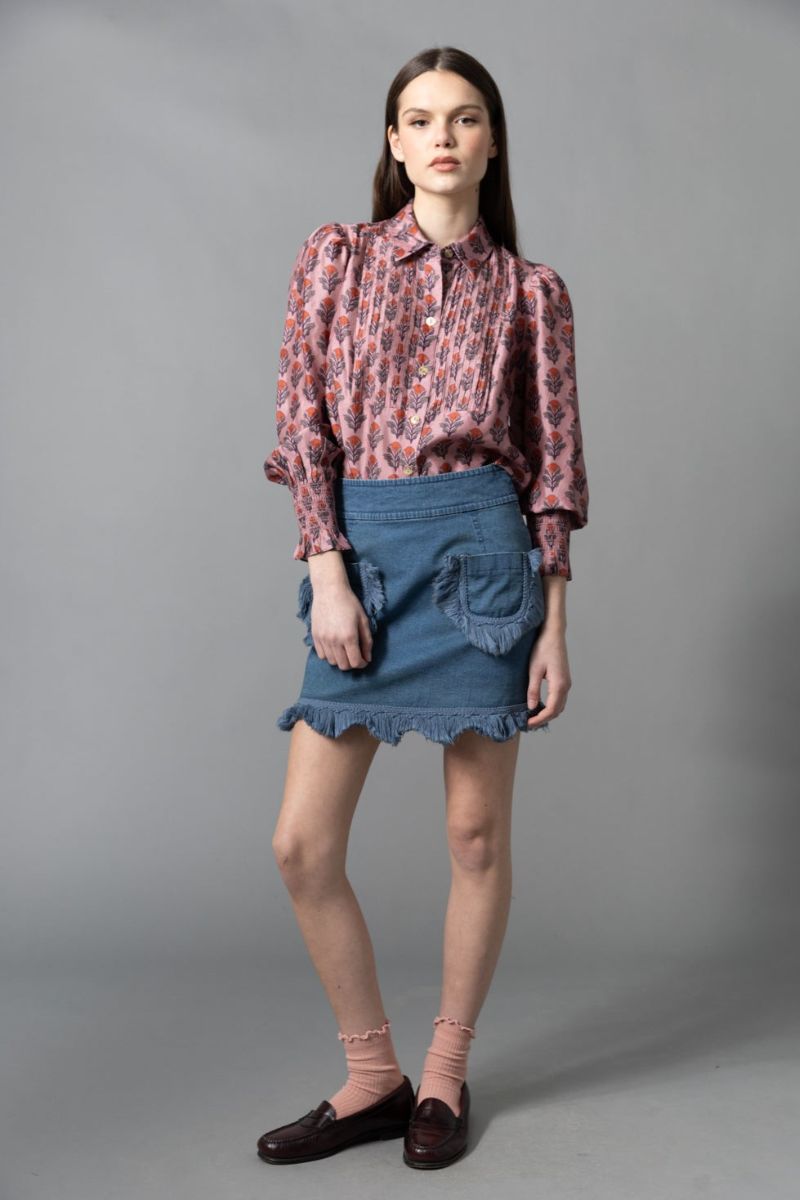 Pintucked Shirt