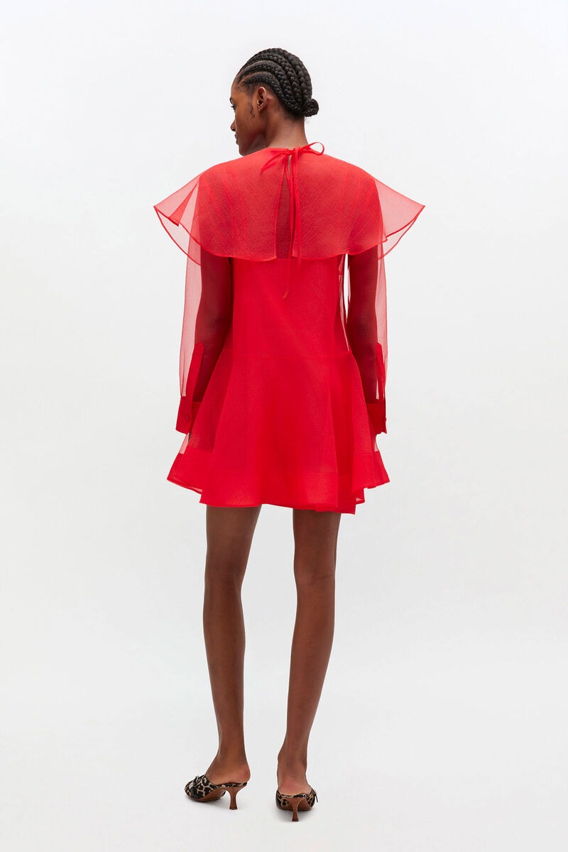 Textured Organza Mini Dress