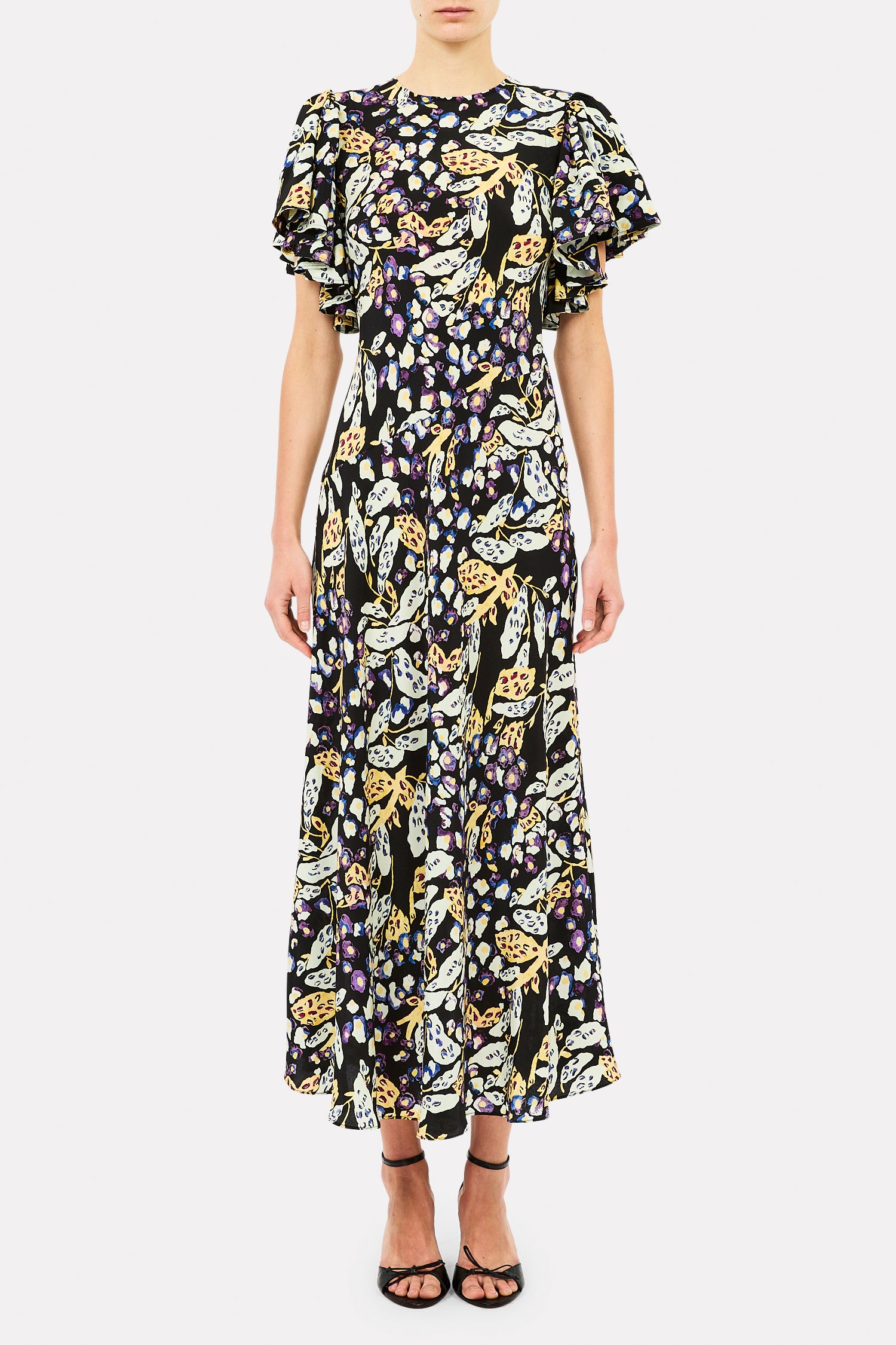 Mariam Flutter Sleeve Dress