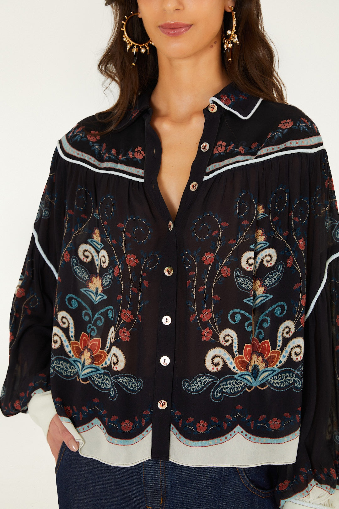 NIKITA WINTER BLACK BLOUSE