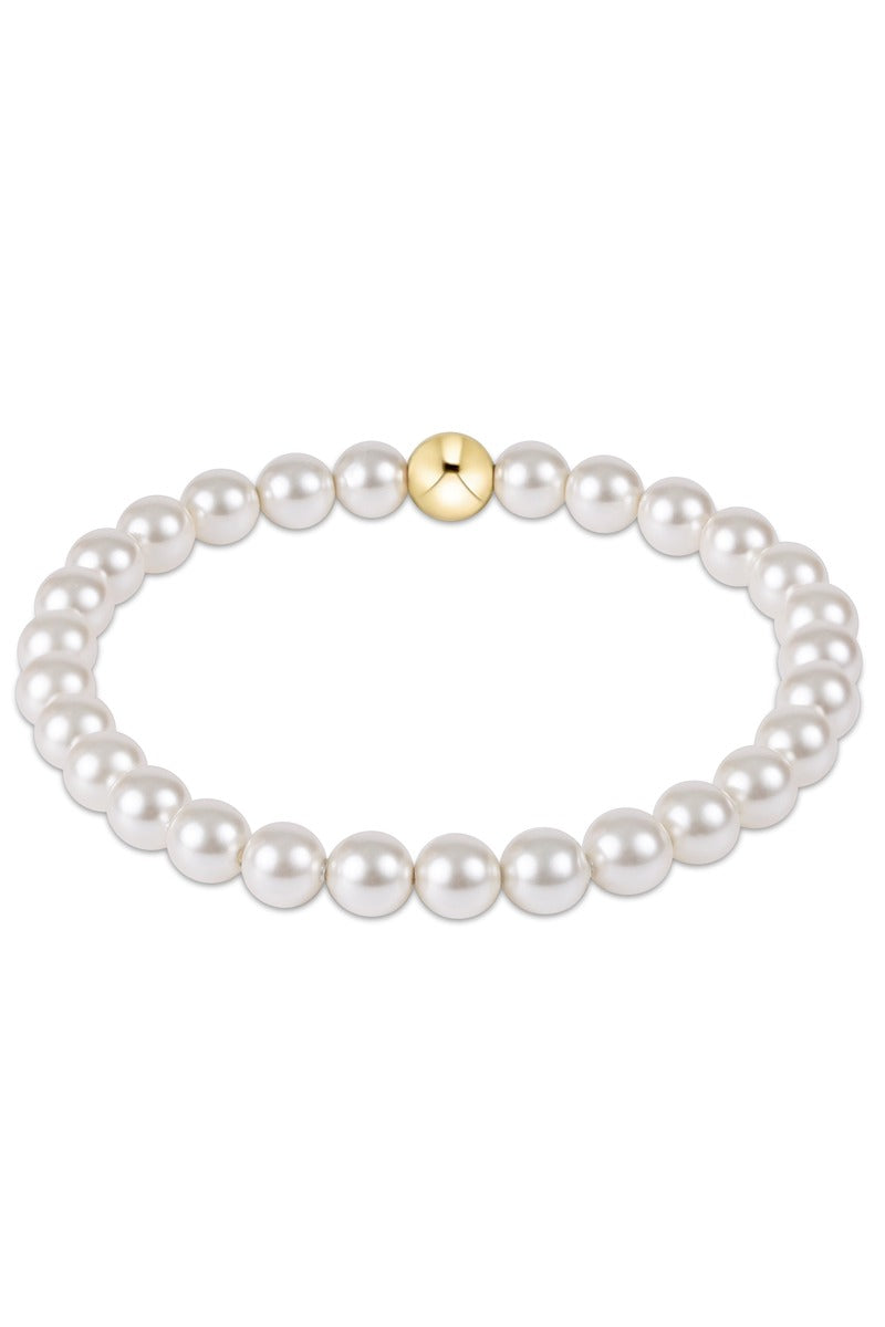Classic Pearl 6mm Bead Bracelet