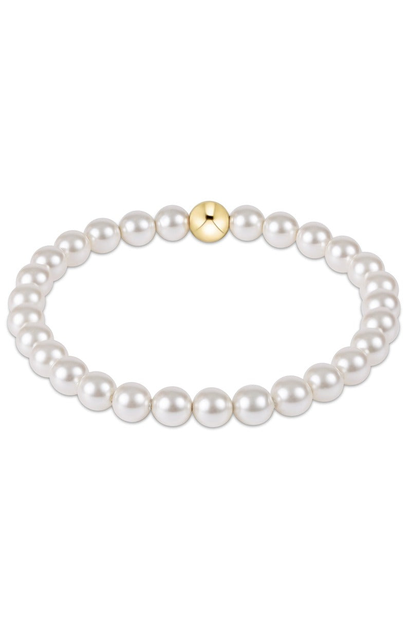 Classic Pearl 6mm Bead Bracelet