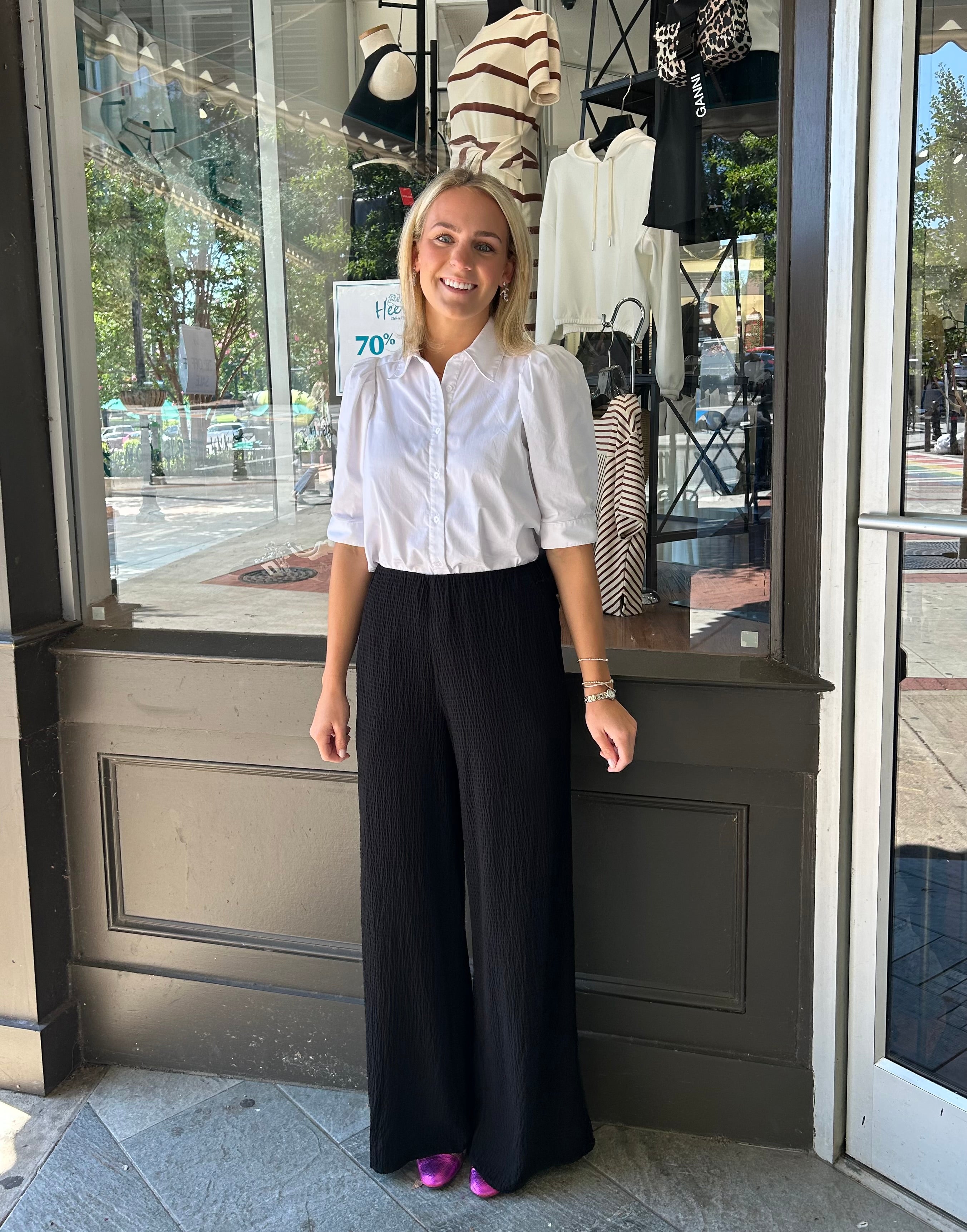 Clean Wide Leg Pant