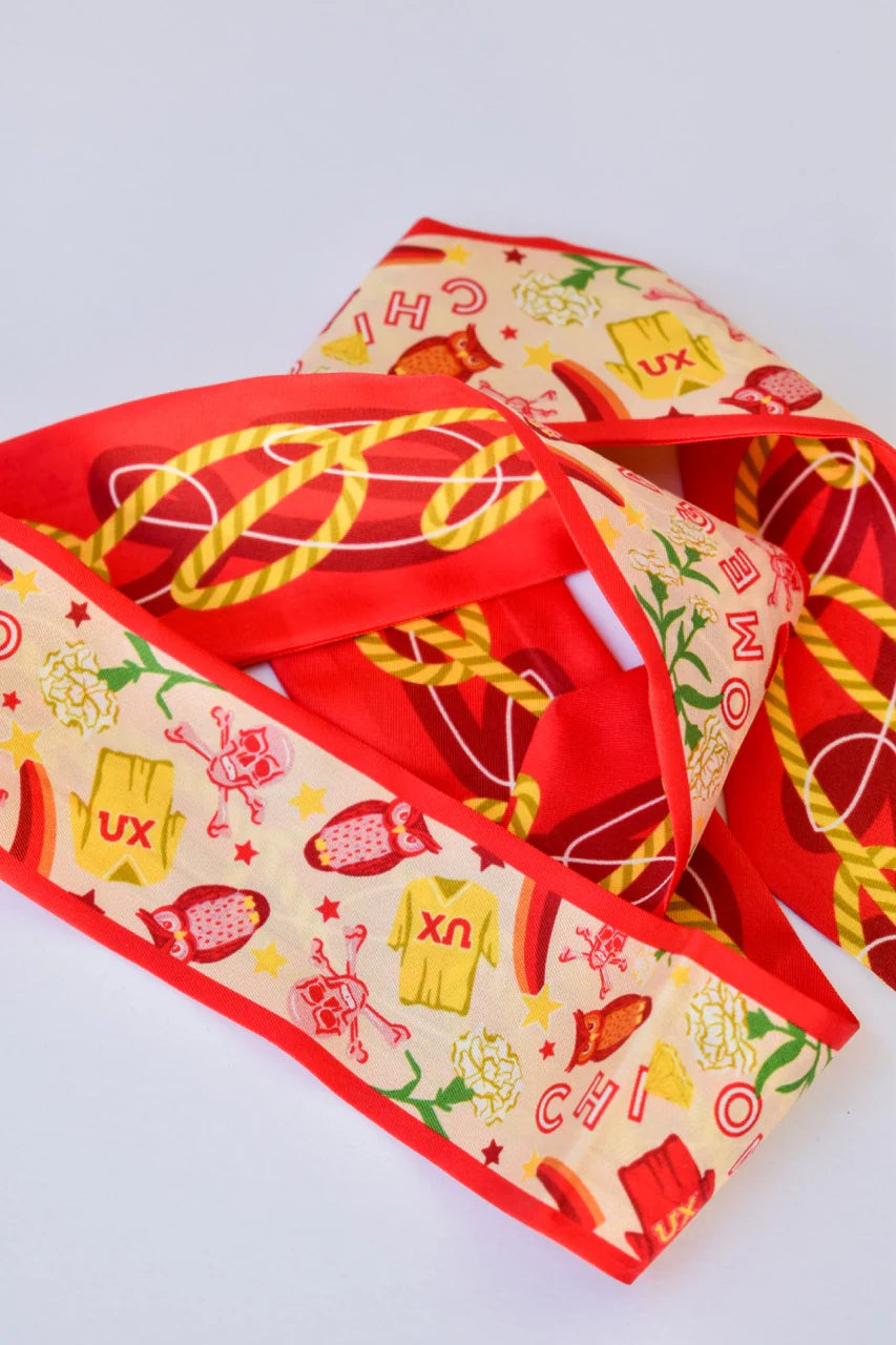 Chi Omega Twilly Scarf