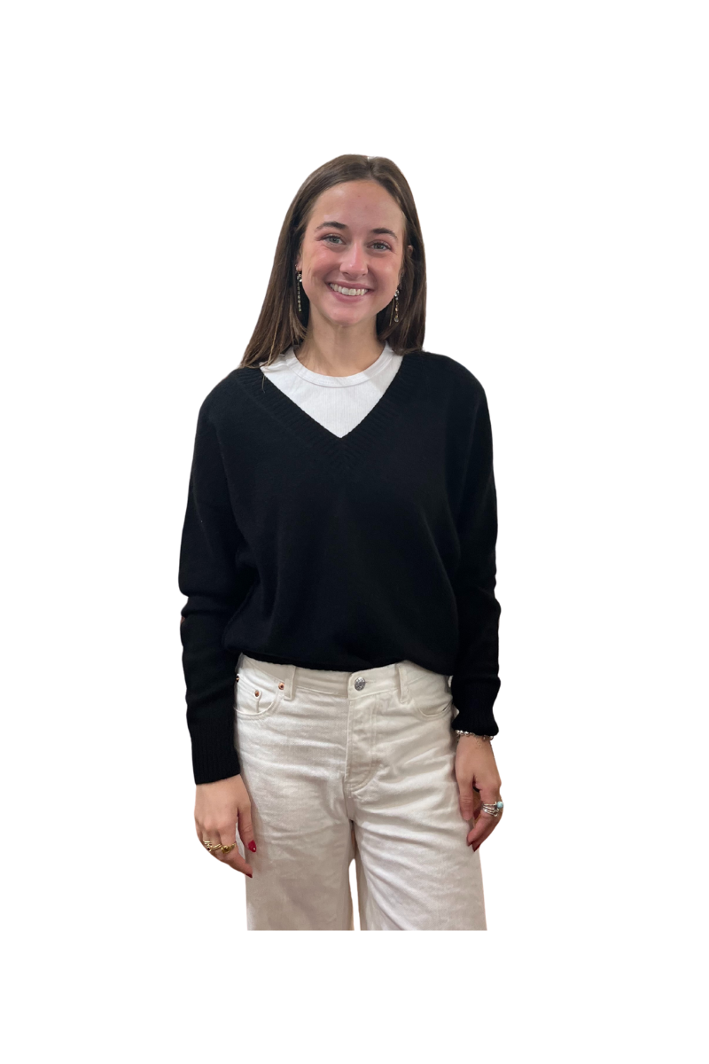 Cashmere Featherweight V-Neck