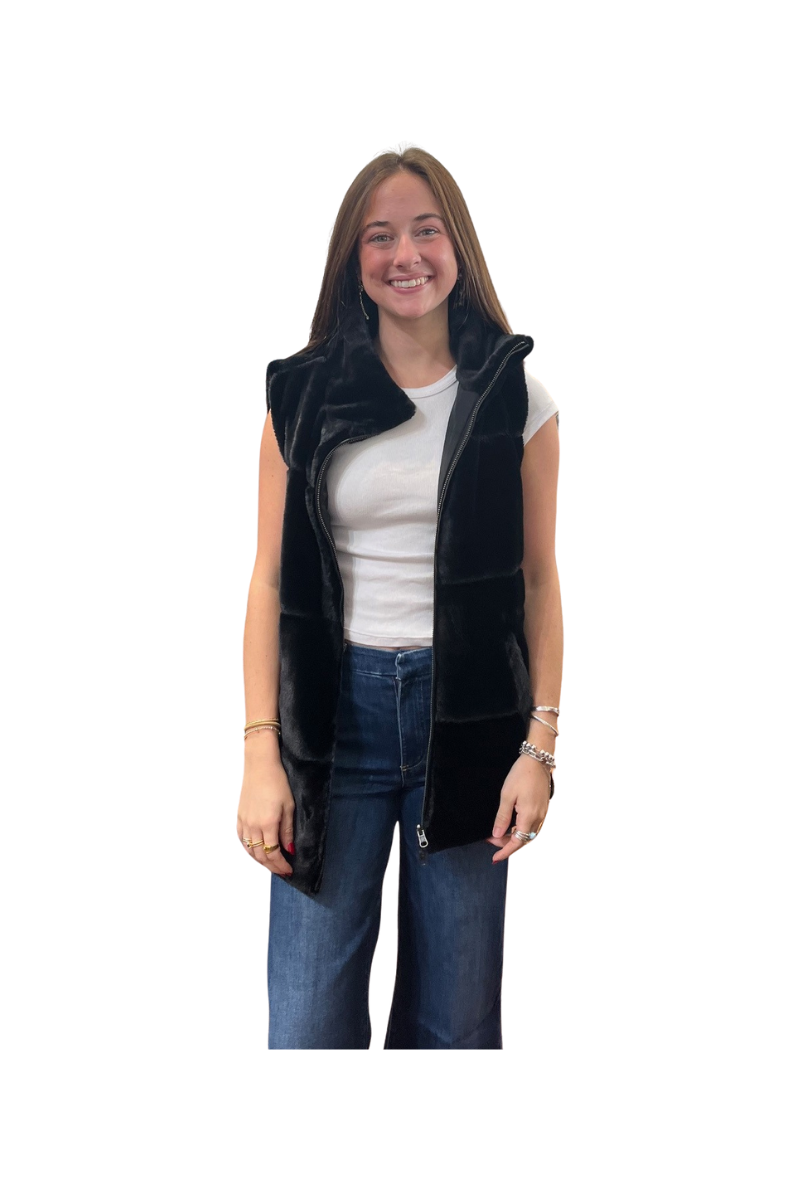 Fur Vest Reversible