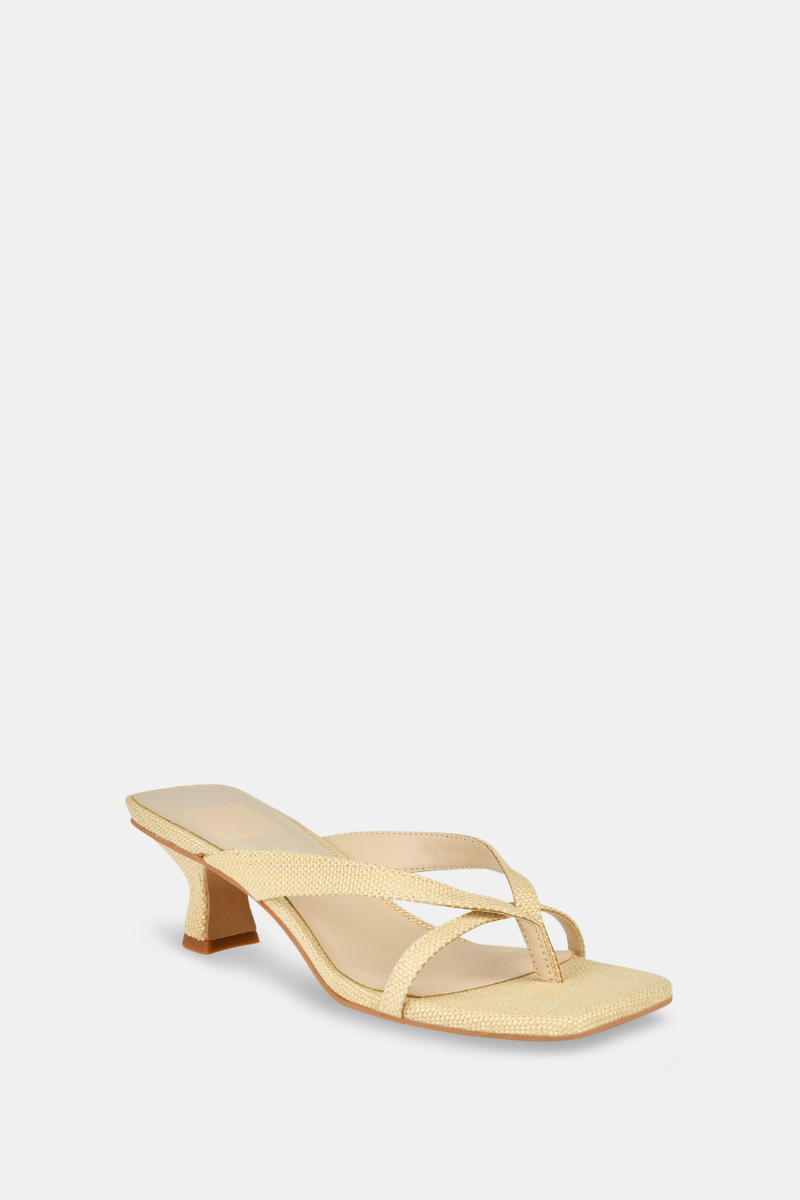 Brevel Heels Light Natural Raffia