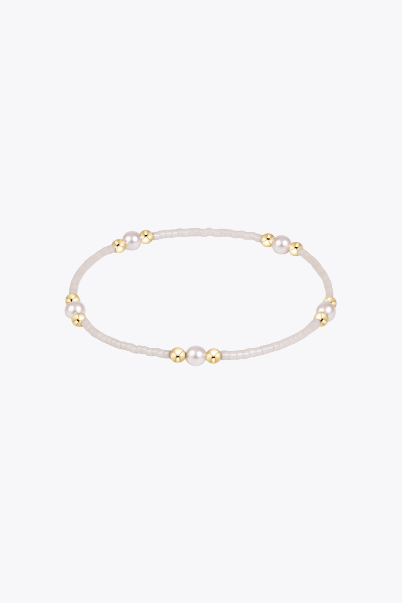Hope Purpose Pearl Bracelet - Milkshake