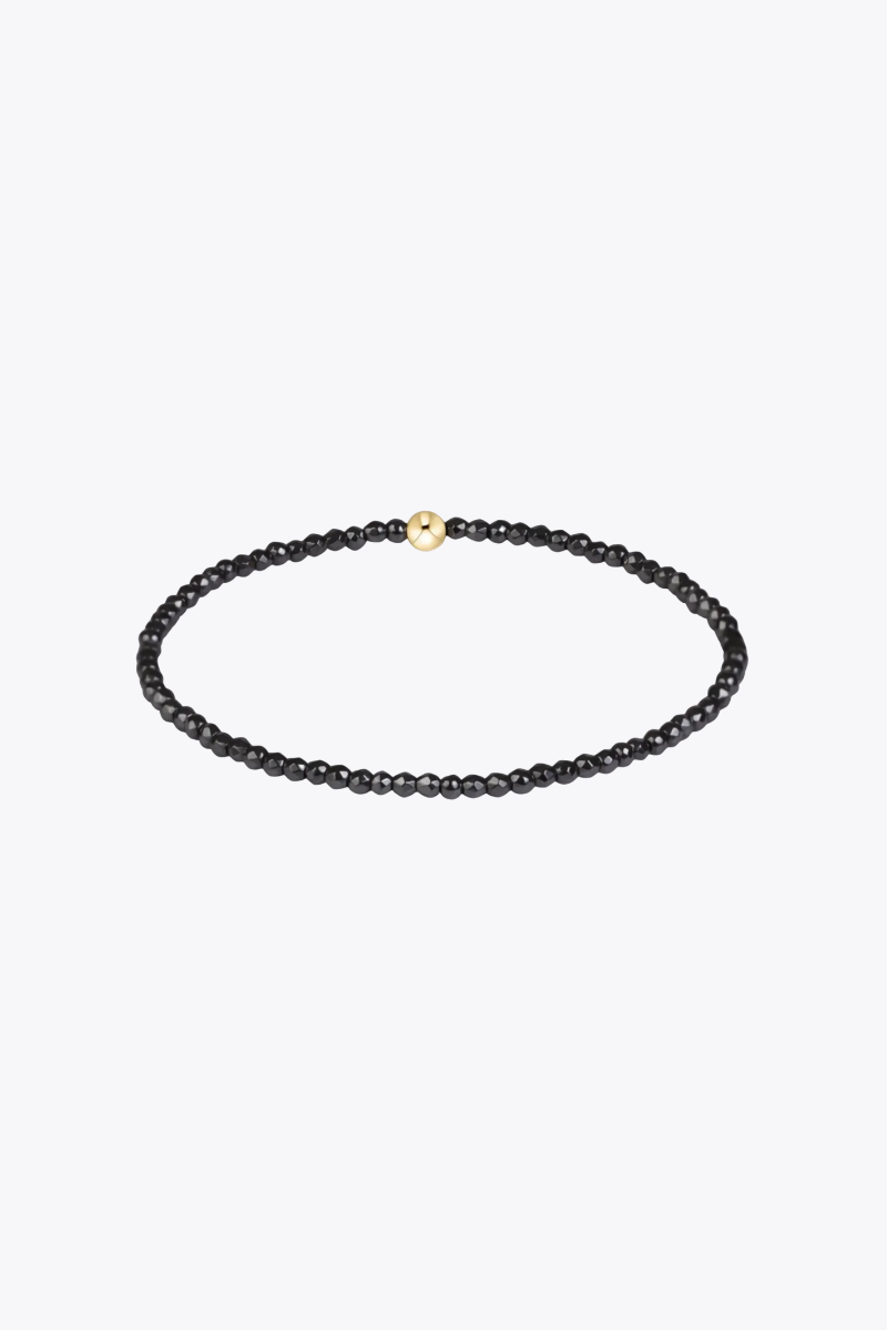 Classic Faceted Hematite 2mm Bracelet