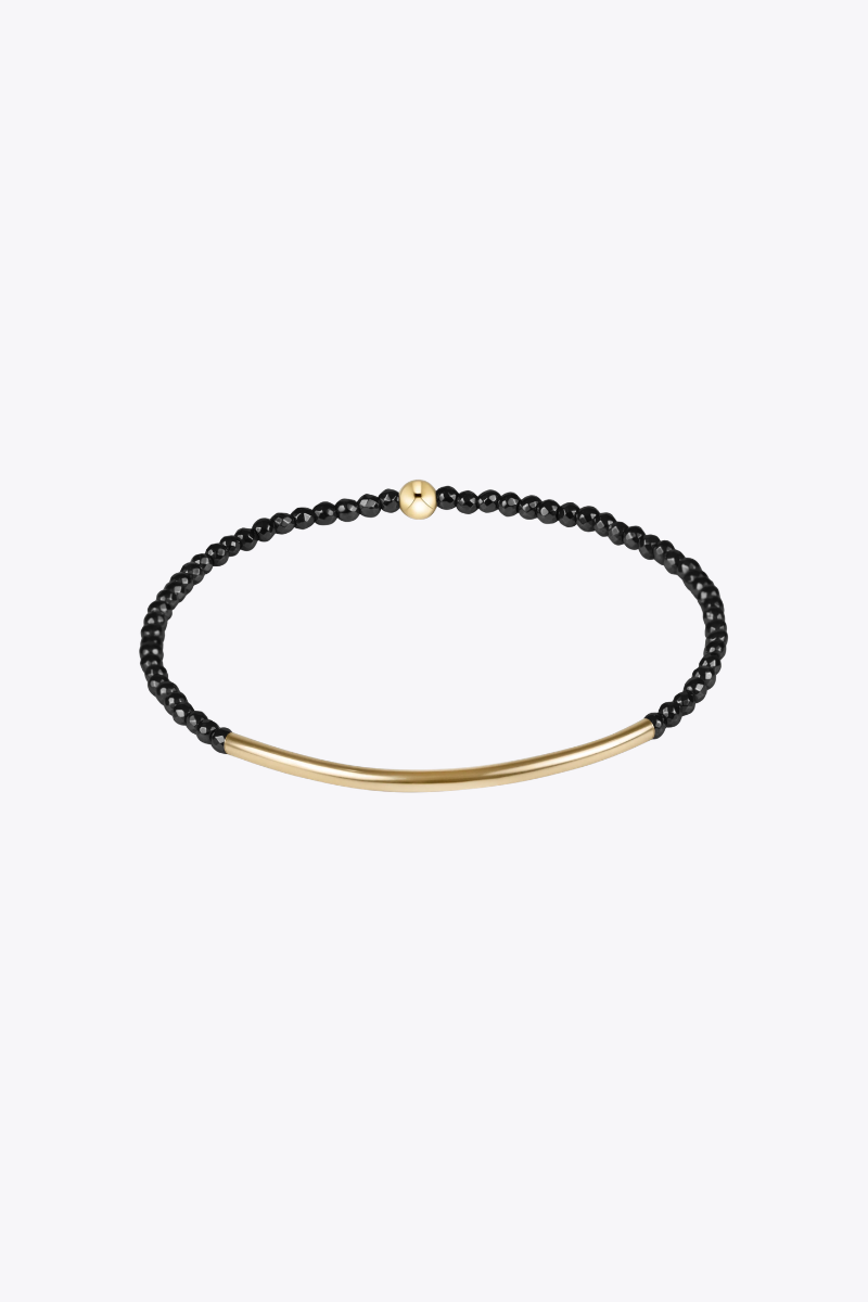 Bliss Bar Gold 2mm Hematite Bracelet