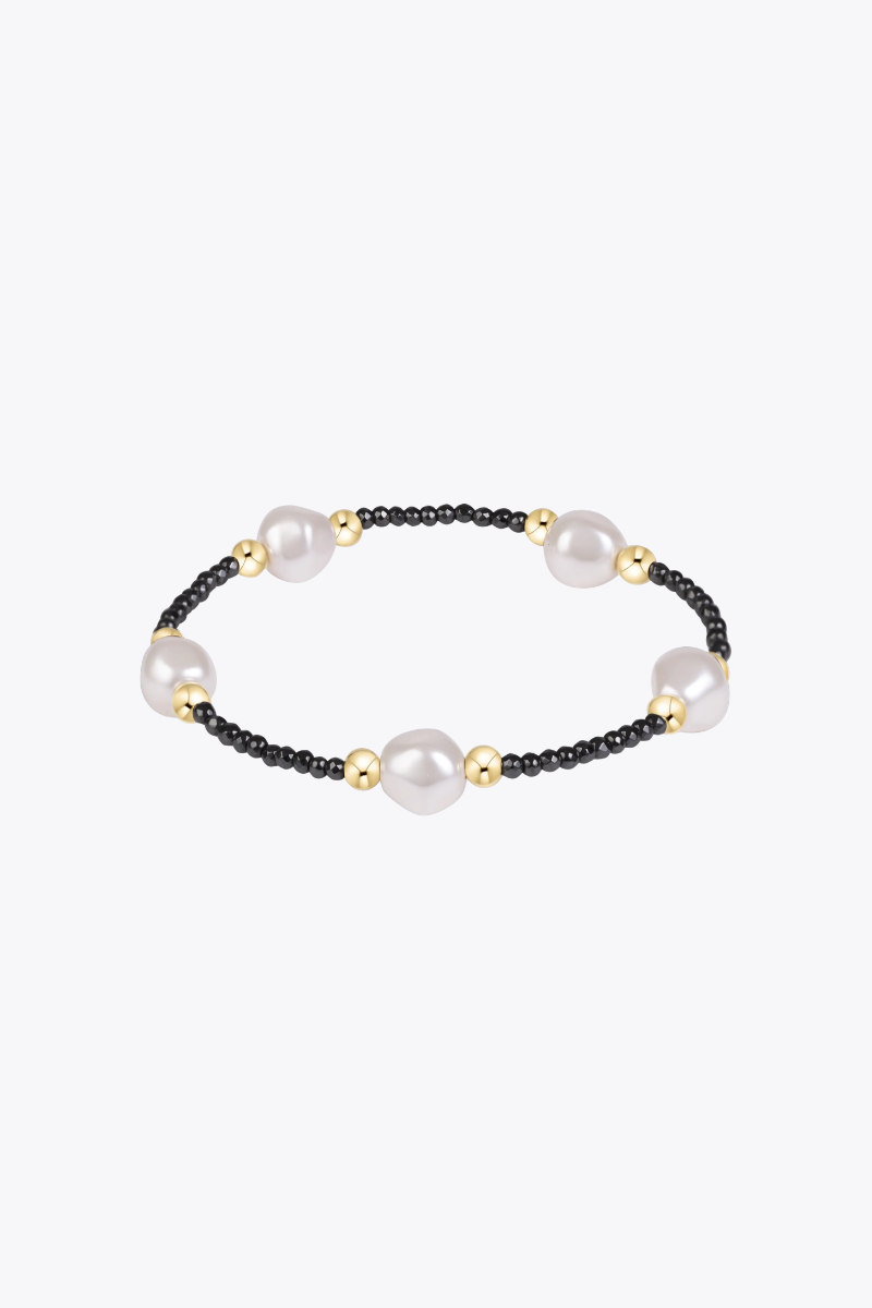 Purpose Admire Pearl 8mm Faceted Hematite Bracelet