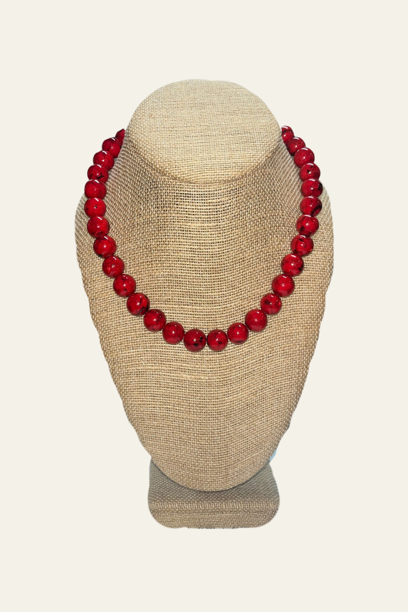 Red Jasper Statement Necklace