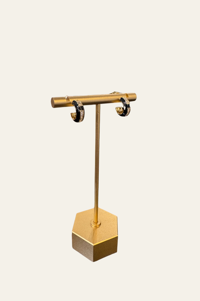 Enamel Huggie Earring