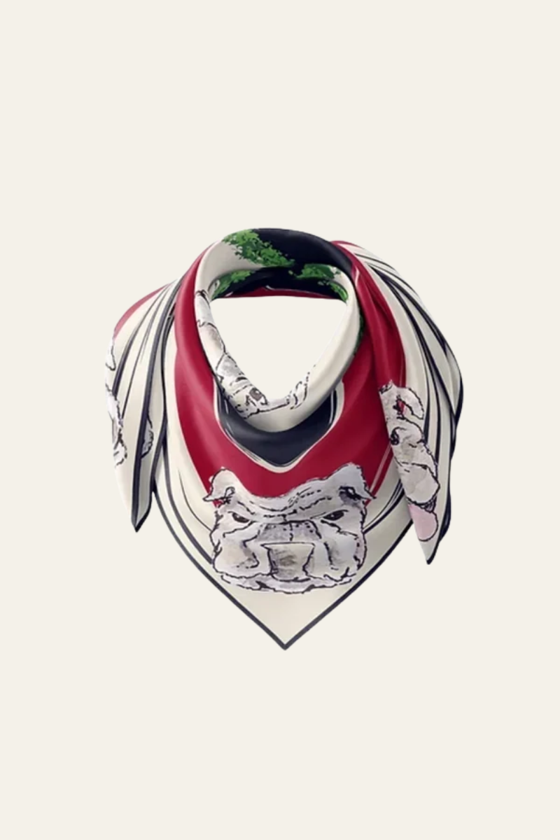 Small “Where My Dawgs At?” Premium Silk Scarf