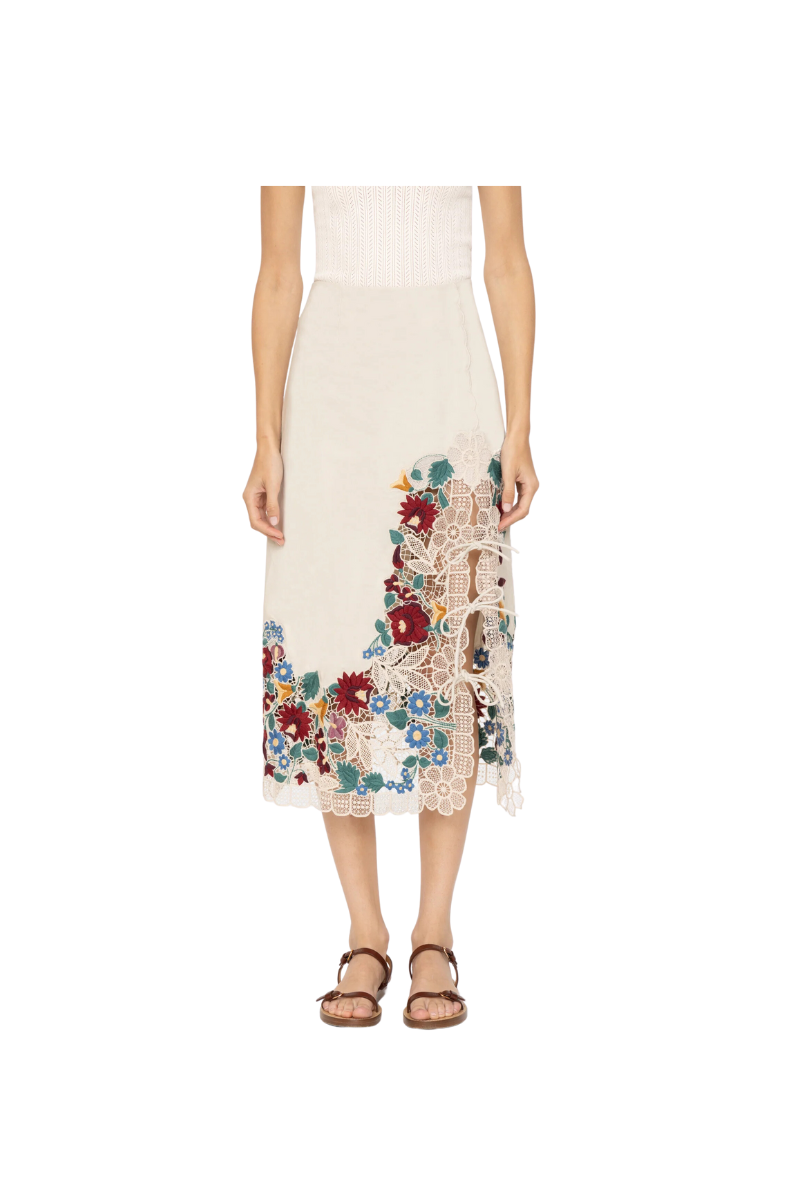 Katharine Embroidery Skirt