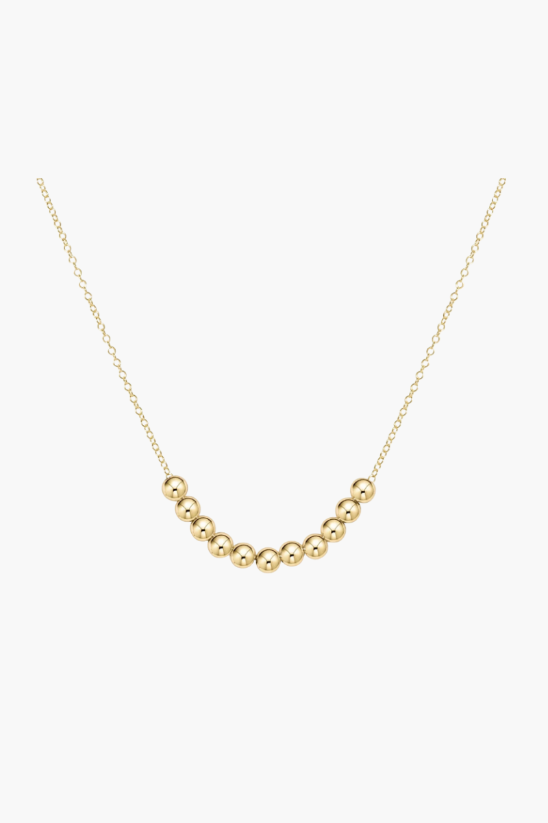 16" Necklace Gold - Classic Beaded Bliss
