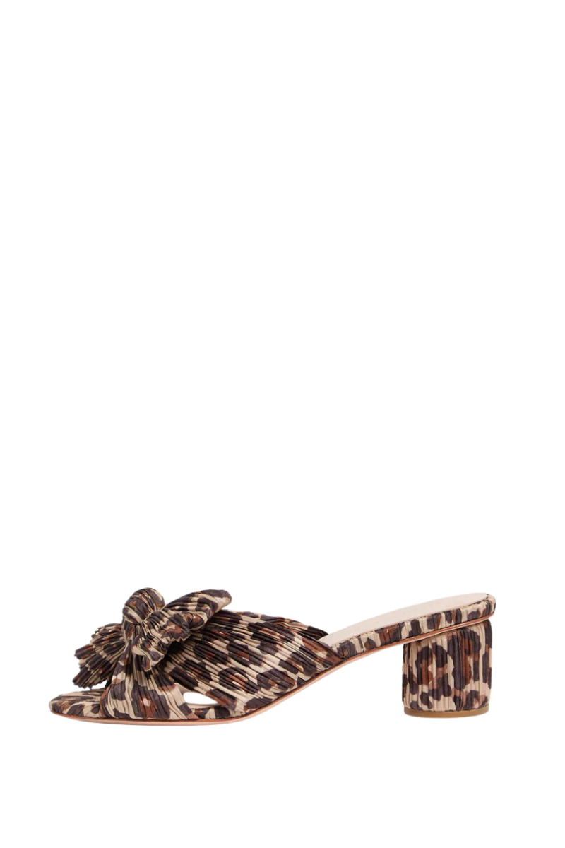 emilia pleated knot mule