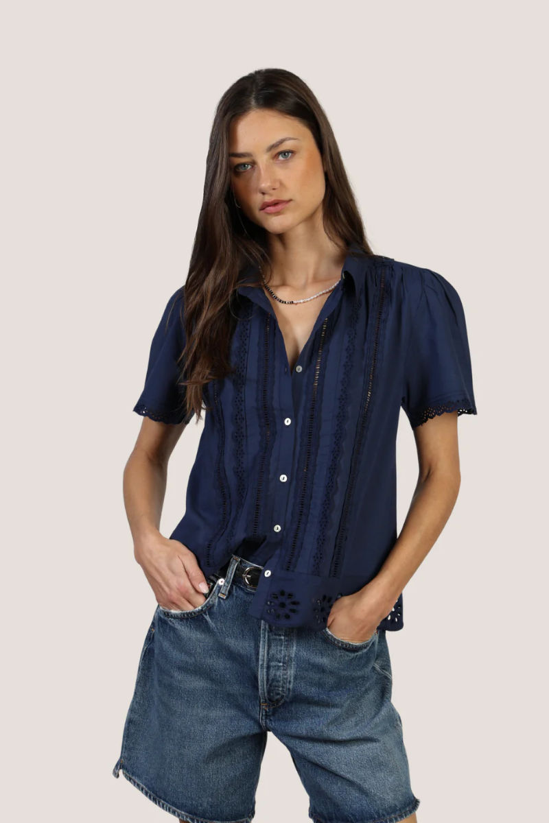 Malia Short Sleeve Button Up