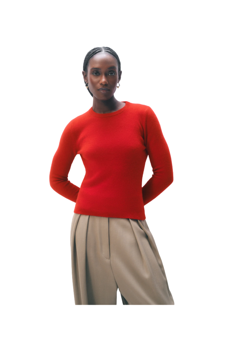 Cashmere Slim Stretch Crew